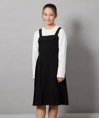 KJEEC32064 a.v.v KIDS [160]【結婚式/発表会】ベルテッドプリーツジャンスカ