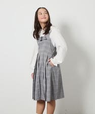 KJEEC32064 a.v.v KIDS(アー・ヴェ・ヴェ) [160]【結婚式/発表会】ベルテッドプリーツジャンスカ ブラック