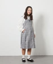 KJEEC32064 a.v.v KIDS(アー・ヴェ・ヴェ) [160]【結婚式/発表会】ベルテッドプリーツジャンスカ ブラック