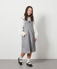 KJEEC32064 a.v.v KIDS(アー・ヴェ・ヴェ) [160]【結婚式/発表会】ベルテッドプリーツジャンスカ ブラック