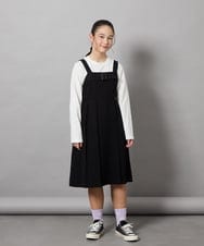 KJEEC32064 a.v.v KIDS(アー・ヴェ・ヴェ) [160]【結婚式/発表会】ベルテッドプリーツジャンスカ ブラック