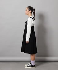 KJEEC32064 a.v.v KIDS(アー・ヴェ・ヴェ) [160]【結婚式/発表会】ベルテッドプリーツジャンスカ ブラック