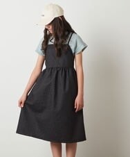 KJEGU03049 a.v.v KIDS(アー・ヴェ・ヴェ) [160]キャミワンピース ブラック