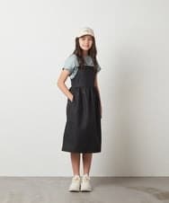 KJEGU03049 a.v.v KIDS(アー・ヴェ・ヴェ) [160]キャミワンピース ブラック