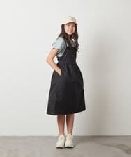 KJEGU03049 a.v.v KIDS(アー・ヴェ・ヴェ) [160]キャミワンピース ブラック