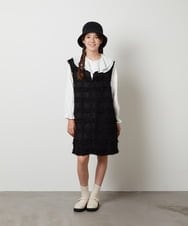 KJEJS34044 a.v.v KIDS(アー・ヴェ・ヴェ) [110-130]スリットネックアソートジャンパースカート ブラック