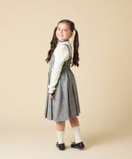 KJELA42064 a.v.v KIDS(アー・ヴェ・ヴェ) [130-160]プリーツベアジャンスカ グレー