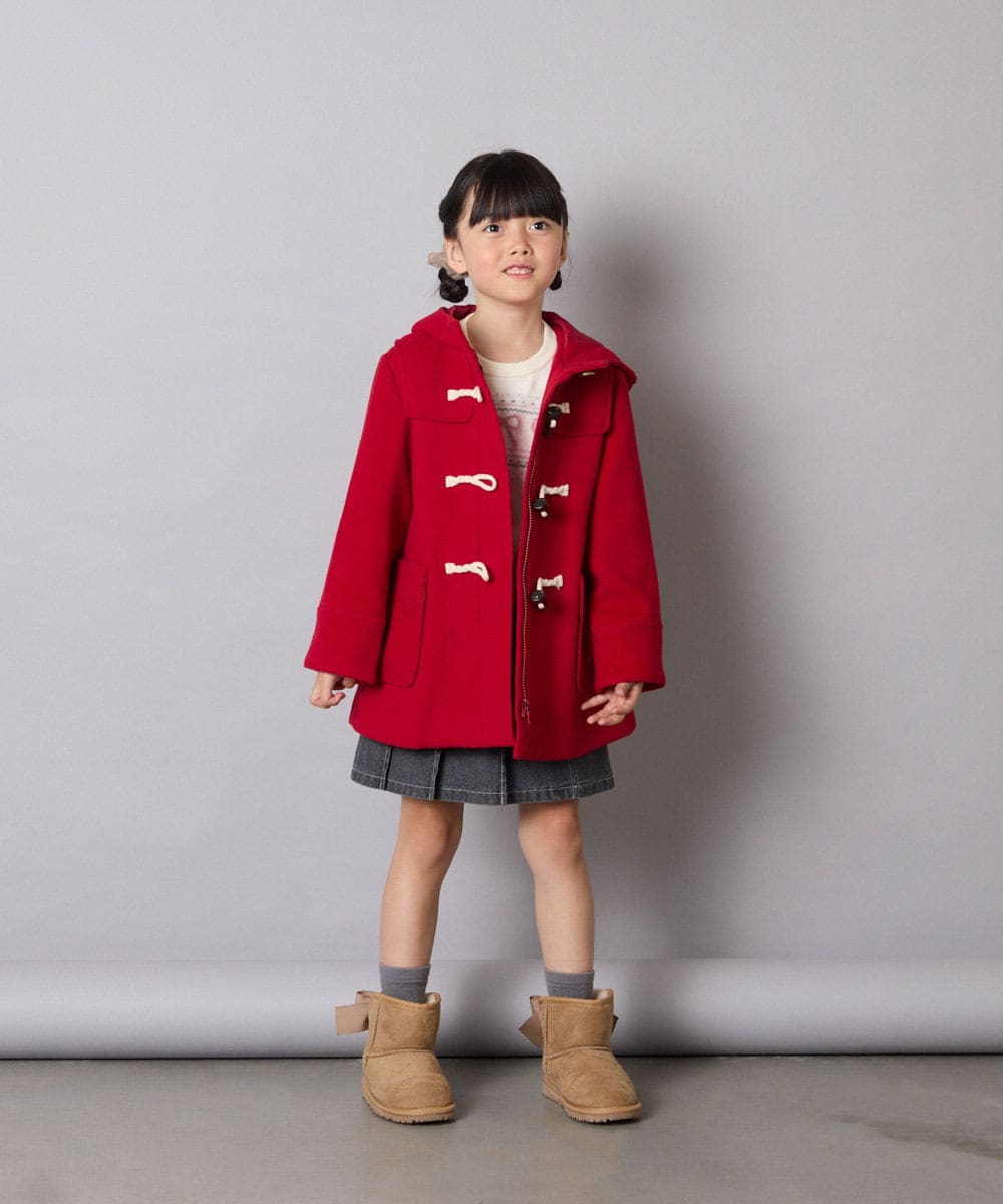 KJFAD03039 a.v.v KIDS(アー・ヴェ・ヴェ) [120-160]【おうちで洗える】ふわもちノルディックニット アイボリー