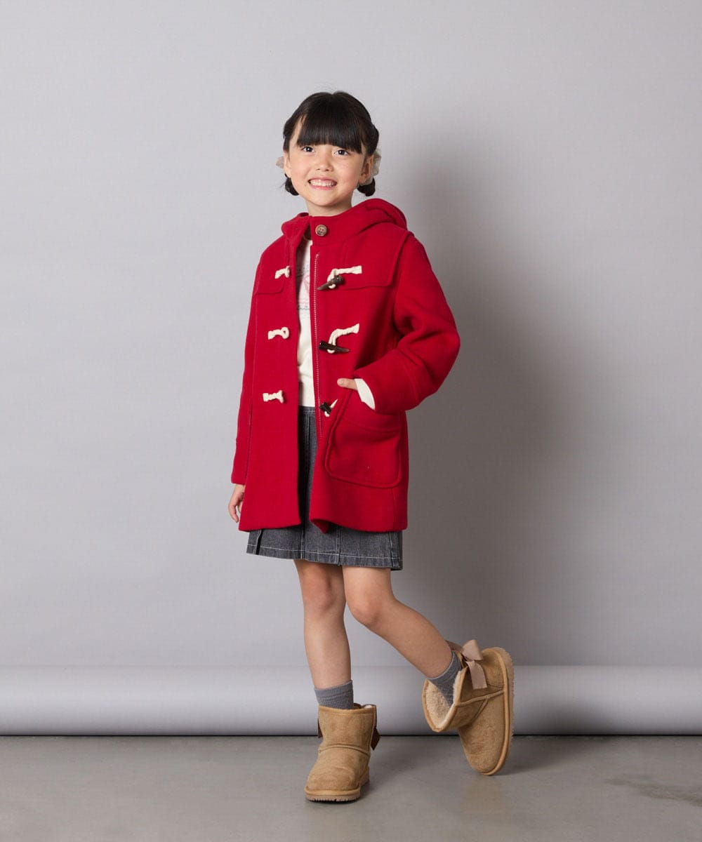 KJFAD03039 a.v.v KIDS(アー・ヴェ・ヴェ) [120-160]【おうちで洗える】ふわもちノルディックニット アイボリー