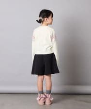 KJFAD03039 a.v.v KIDS(アー・ヴェ・ヴェ) [120-160]【おうちで洗える】ふわもちノルディックニット アイボリー