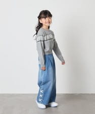 KJFAD03039 a.v.v KIDS(アー・ヴェ・ヴェ) [120-160]【おうちで洗える】ふわもちノルディックニット グレー
