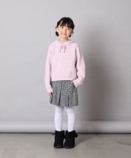 KJFAD04039 a.v.v KIDS(アー・ヴェ・ヴェ) [120-160]【おうちで洗える】とろふわニットパーカー ピンク