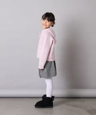 KJFAD04039 a.v.v KIDS(アー・ヴェ・ヴェ) [120-160]【おうちで洗える】とろふわニットパーカー ピンク