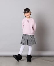 KJFAD04039 a.v.v KIDS(アー・ヴェ・ヴェ) [120-160]【おうちで洗える】とろふわニットパーカー ピンク