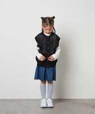 KJFFU40049 a.v.v KIDS(アー・ヴェ・ヴェ) [160]【2点セット/2WAY】バックボタンメッシュニットベストセット グリーン