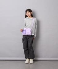 KJFJD07044 a.v.v KIDS(アー・ヴェ・ヴェ) [130-160]【手洗い】モヘアニットセット グレー