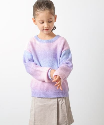 KJFLP63034 a.v.v KIDS [100-130]グラデーションニット