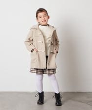 KJFLV62022 a.v.v KIDS(アー・ヴェ・ヴェ) [120-130]ハイネックリブニット アイボリー