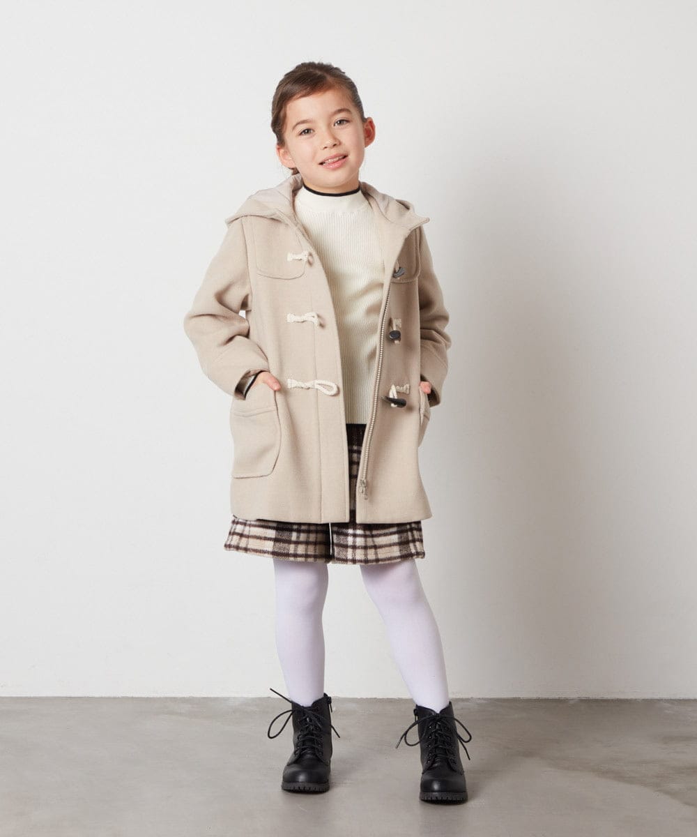 KJFLV62022 a.v.v KIDS(アー・ヴェ・ヴェ) [120-130]ハイネックリブニット アイボリー