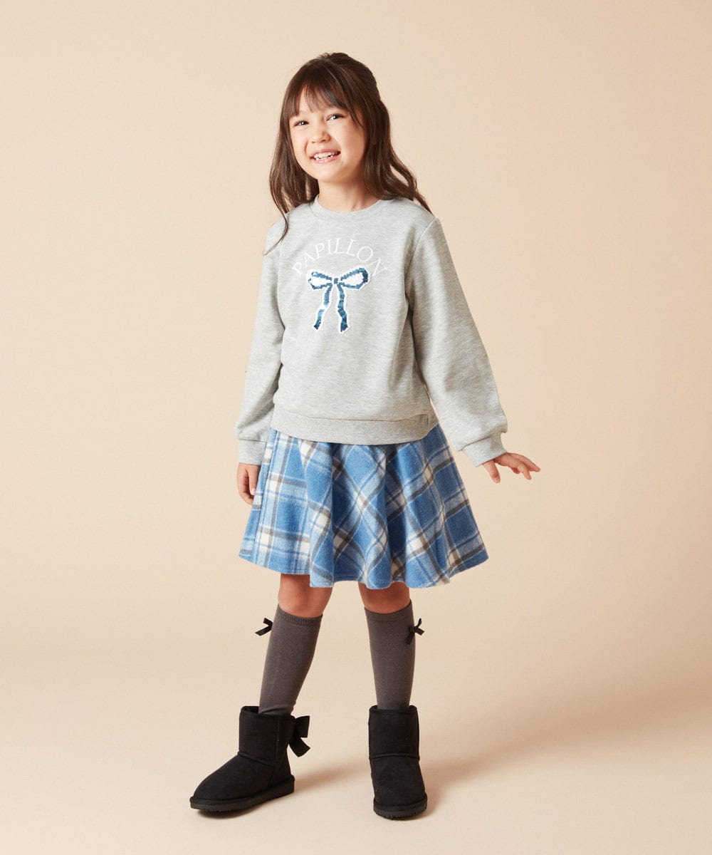 KJHAA44034 a.v.v KIDS(アー・ヴェ・ヴェ) [100-160]アソートフレアスカート ネイビー