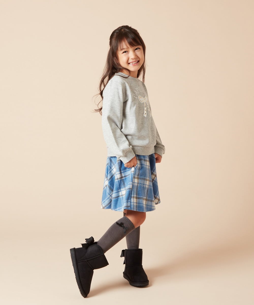 KJHAA44034 a.v.v KIDS(アー・ヴェ・ヴェ) [100-160]アソートフレアスカート ネイビー