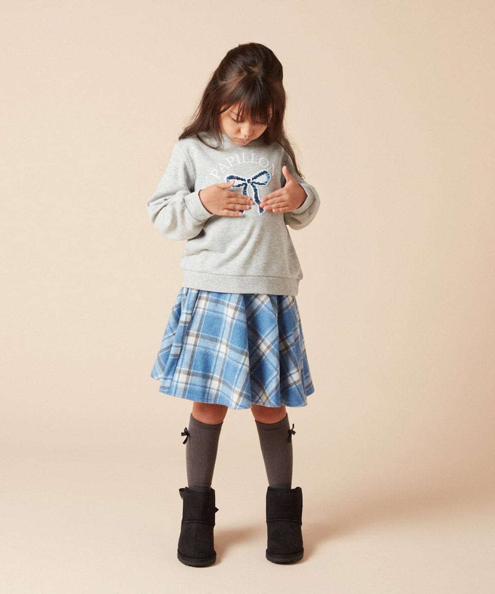 KJHAA44034 a.v.v KIDS(アー・ヴェ・ヴェ) [100-160]アソートフレアスカート ネイビー