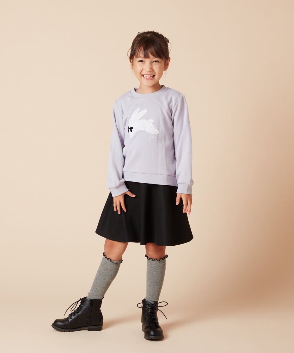 KJHAA44034 a.v.v KIDS(アー・ヴェ・ヴェ) [100-160]アソートフレアスカート ネイビー
