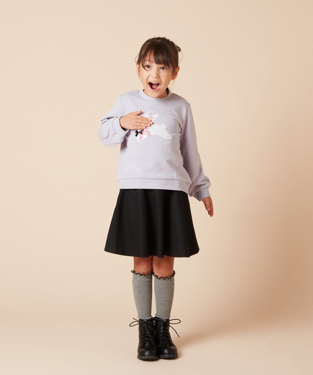 KJHAA44034 a.v.v KIDS(アー・ヴェ・ヴェ) [100-160]アソートフレアスカート ネイビー
