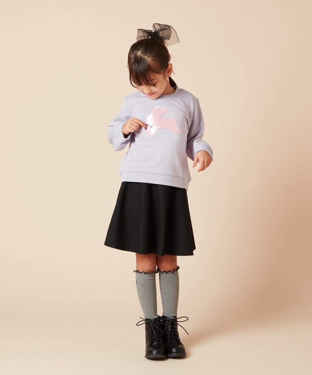 KJHAA44034 a.v.v KIDS(アー・ヴェ・ヴェ) [100-160]アソートフレアスカート ネイビー