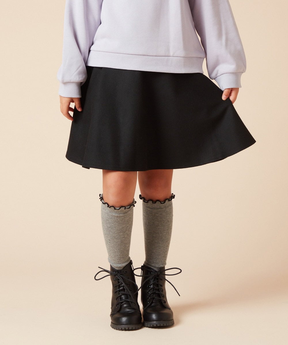KJHAA44034 a.v.v KIDS(アー・ヴェ・ヴェ) [100-160]アソートフレアスカート ブラック