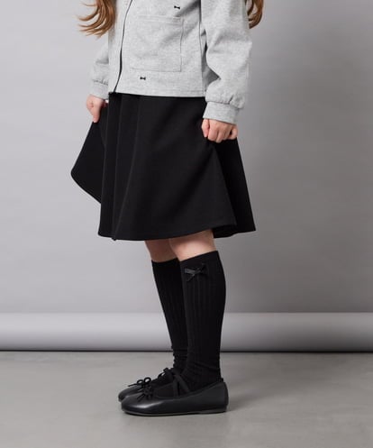 KJHAG02039 a.v.v KIDS [120-160]モノトーンフレアスカート