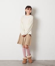 KJHBB01034 a.v.v KIDS(アー・ヴェ・ヴェ) [140-150]サイドレースアップスカート ラベンダー