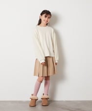 KJHBB01034 a.v.v KIDS(アー・ヴェ・ヴェ) [140-150]サイドレースアップスカート ラベンダー