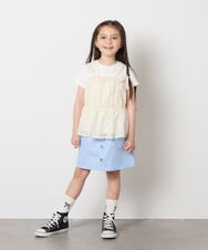 KJHGC02044 a.v.v KIDS(アー・ヴェ・ヴェ) [160]ベイカーポケットスカート ベージュ