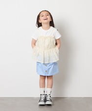 KJHGC02044 a.v.v KIDS(アー・ヴェ・ヴェ) [160]ベイカーポケットスカート ベージュ