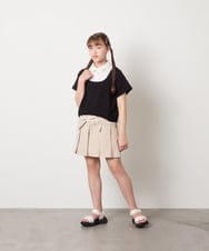 KJHGD55039 a.v.v KIDS(アー・ヴェ・ヴェ) [120-160]リボンプリーツスカート ベージュ