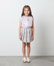 KJHGS02029 a.v.v KIDS(アー・ヴェ・ヴェ) [110-130]チェックプリーツスカート ピンク