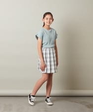 KJHGS02029 a.v.v KIDS(アー・ヴェ・ヴェ) [110-130]チェックプリーツスカート ピンク
