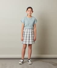 KJHGS02029 a.v.v KIDS(アー・ヴェ・ヴェ) [110-130]チェックプリーツスカート ピンク