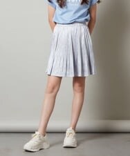 KJHHT05034 a.v.v KIDS(アー・ヴェ・ヴェ) [140-150]サテンプリーツミニスカート ライトグレー