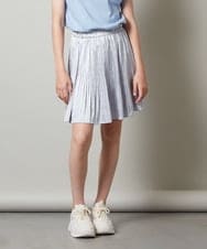 KJHHT05034 a.v.v KIDS(アー・ヴェ・ヴェ) [140-150]サテンプリーツミニスカート ライトグレー