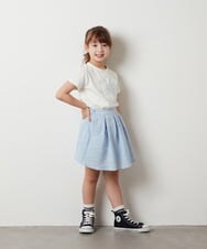 KJHHT20034 a.v.v KIDS(アー・ヴェ・ヴェ) [140-150]【セットアップ対応】アソートフレアスカート ブラック