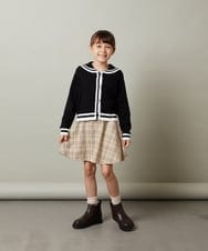 KJHJT32029 a.v.v KIDS(アー・ヴェ・ヴェ) [140-150]アソートフレアスカート ネイビーチェック