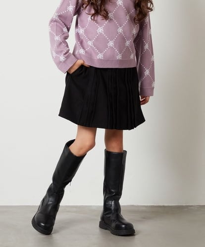 KJHLS61029 a.v.v KIDS [100-130]【残りわずか】プリーツミニスカート