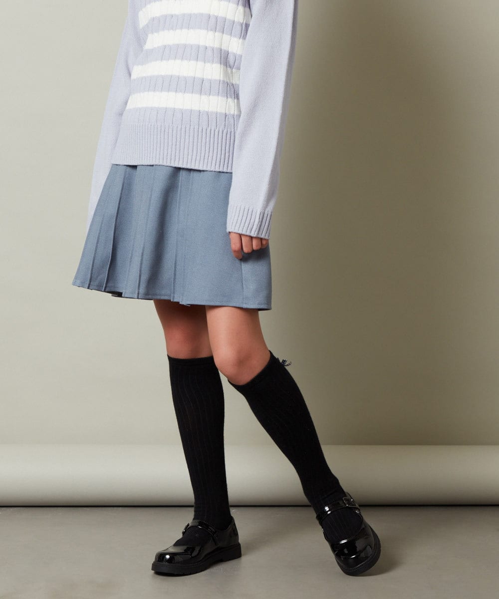 KJHLS61029 a.v.v KIDS(アー・ヴェ・ヴェ) [100-130]【残りわずか】プリーツミニスカート ブラック