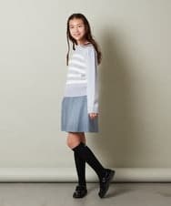 KJHLS61029 a.v.v KIDS(アー・ヴェ・ヴェ) [100-130]【残りわずか】プリーツミニスカート ブラック