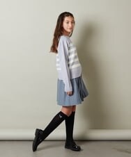 KJHLS61029 a.v.v KIDS(アー・ヴェ・ヴェ) [100-130]【残りわずか】プリーツミニスカート ブラック