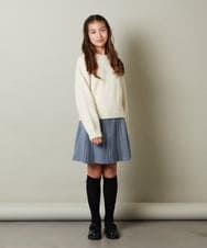 KJHLS61029 a.v.v KIDS(アー・ヴェ・ヴェ) [100-130]【残りわずか】プリーツミニスカート ブラック