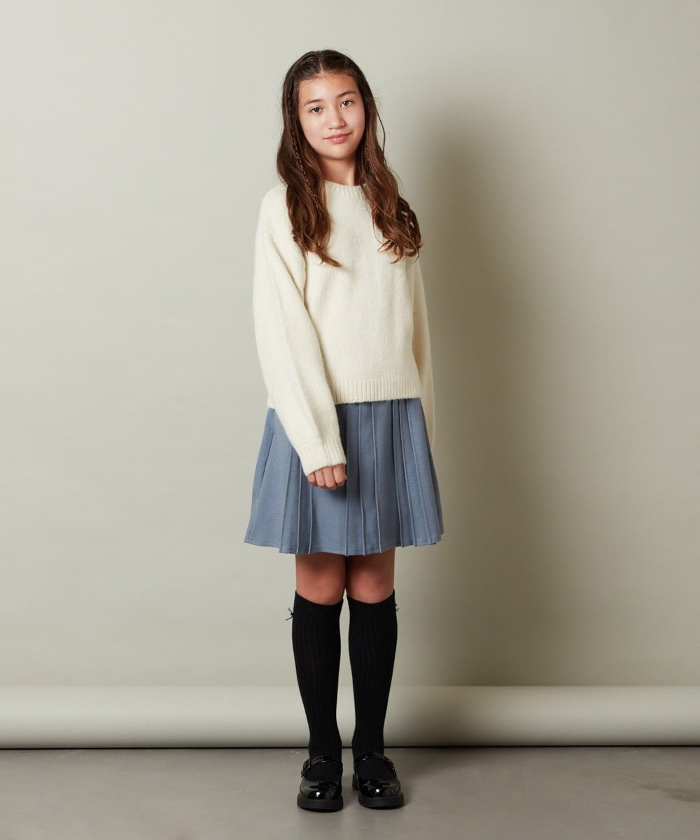 KJHLS61029 a.v.v KIDS(アー・ヴェ・ヴェ) [100-130]【残りわずか】プリーツミニスカート ブラック