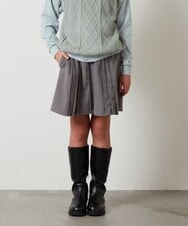 KJHLS61029 a.v.v KIDS(アー・ヴェ・ヴェ) [100-130]【残りわずか】プリーツミニスカート ブラック